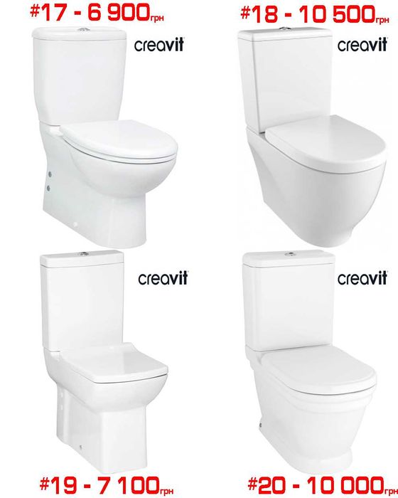 Розпродаж компакт унітази Devit, Primera, Creavit, Duravit, Volle