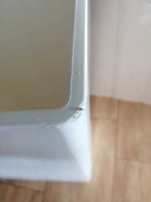 Donica wysoka biała 40x40x78