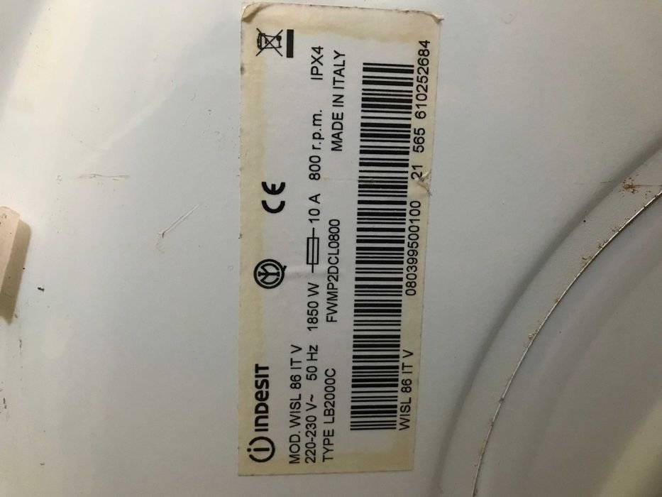 Пральна машина Indesit WISL 86.: 4 500 грн. - Стиральные машины