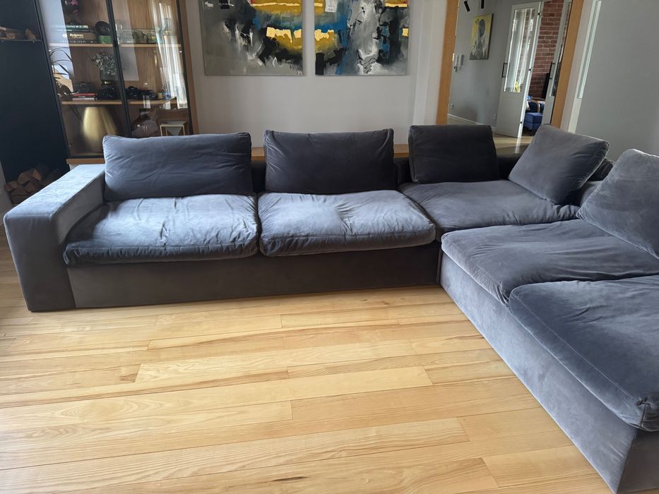 Sofa kanapa narożnik duża wygodna antracyt 360x120x270