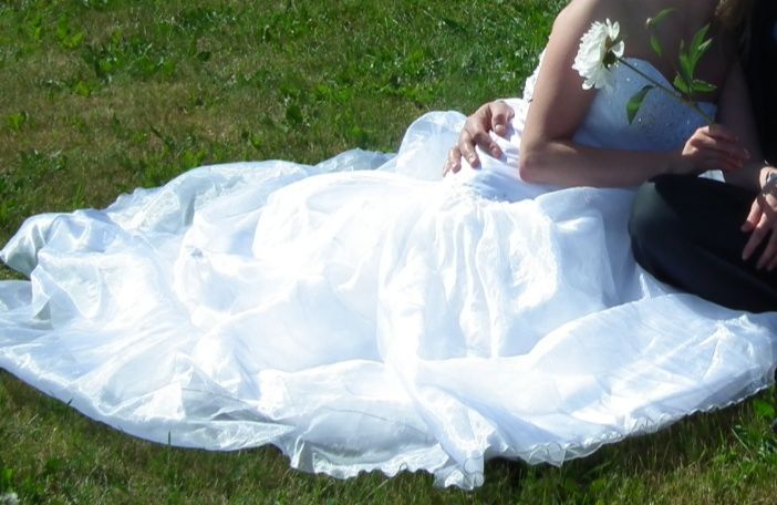 Suknia ślubna gorsetowa