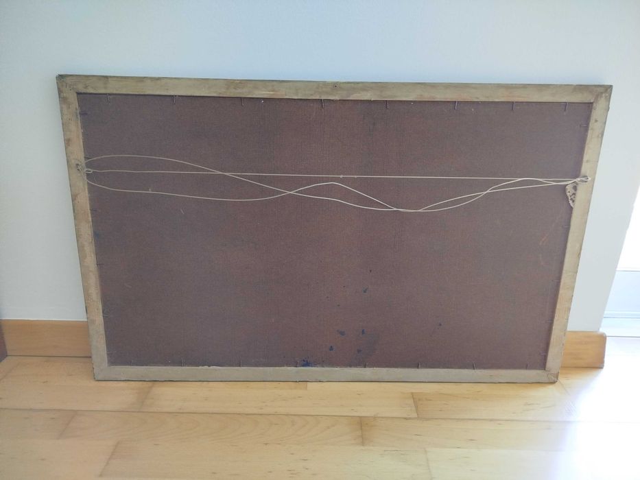 Pintura - Quadro Antigo, óleo sobre platex