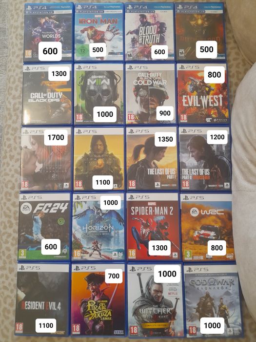 Комплектом або Поштучно диски для playstation