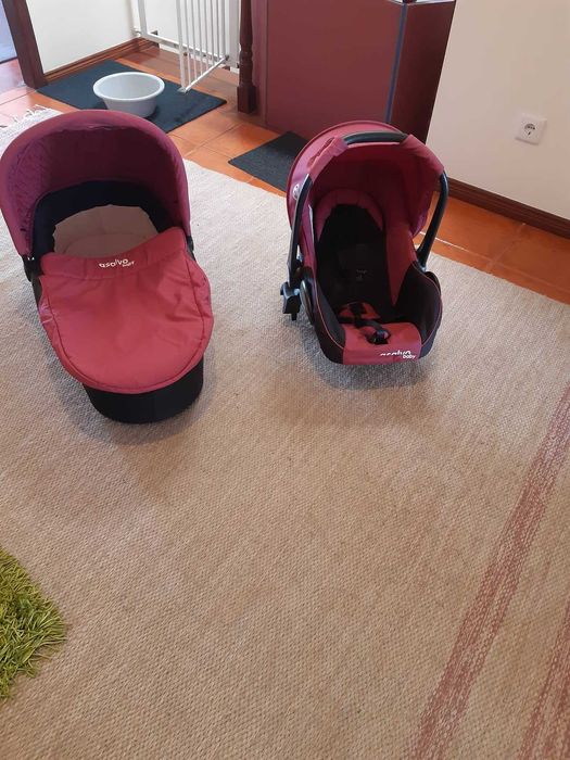 ASALVO Baby Carrinho + ovo + alcofa