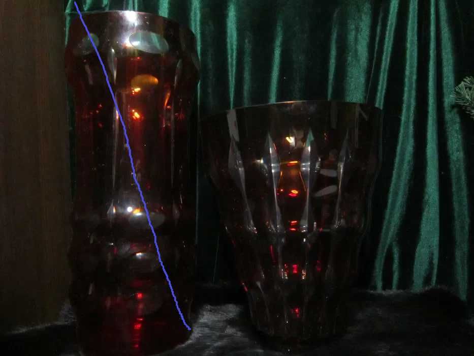 Рубиновые вазы 1960-1970 гг