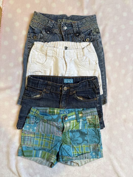 Spodenki letnie dziewczęce w roz 110 4 szt