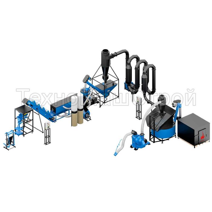 Лінія гранулювання пелет Линия гранулирования Оборудование для пеллет