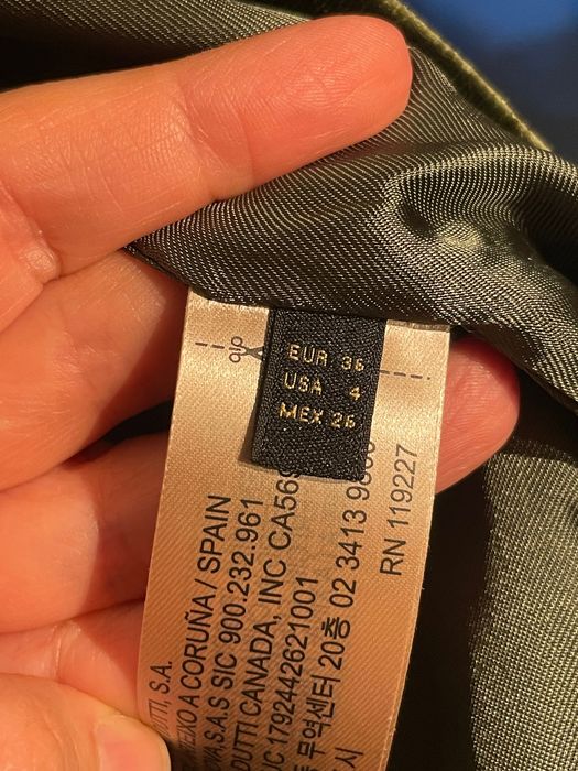 Blazer de veludo verde Massimo Dutti tamanho S