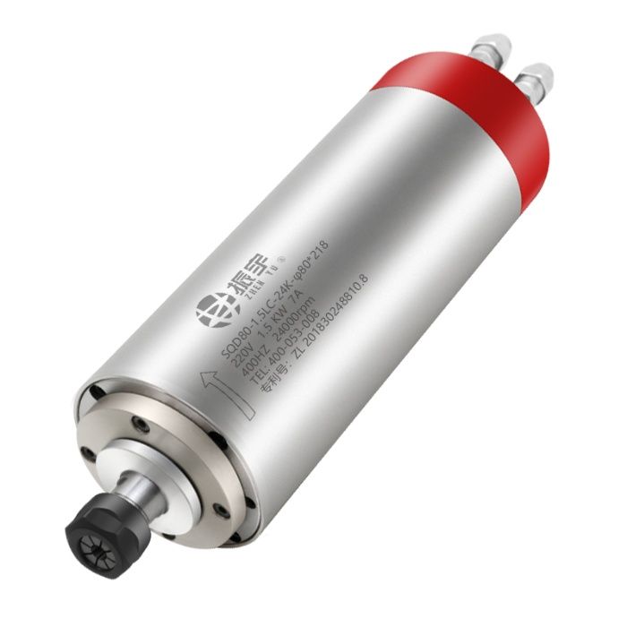 Шпиндель воздух/водяное охлаждение фрезер 1,5 кВт 220В ER16, ЧПУ