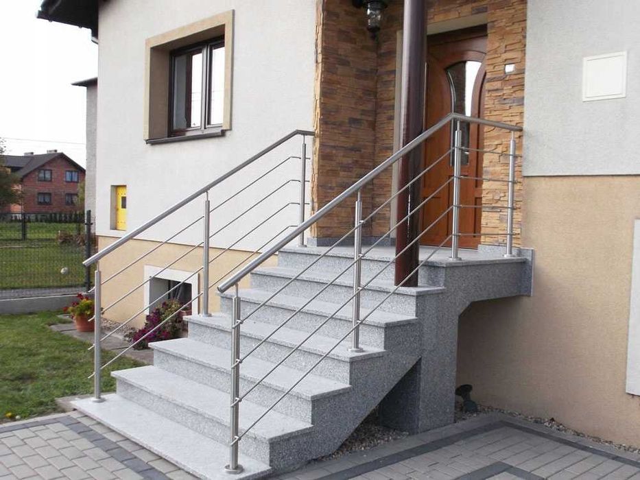 Balustrada schodowa nierdzewna. System do samodzielnego montażu.