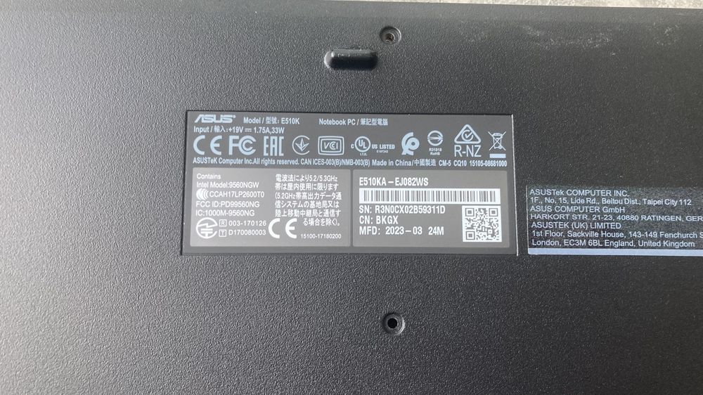 Продам ноутбук Asus e510k