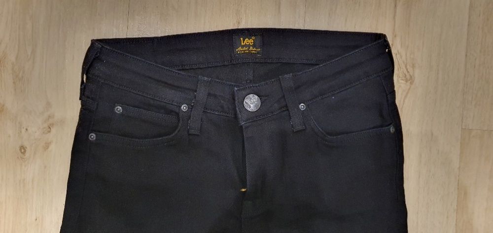 NOWE czarne jeansy LEE Scarlett, W25 L31 - damskie