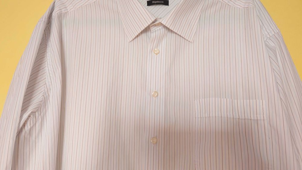 koszula męska biała w cienkie paski c. comberti rozmiar xxl