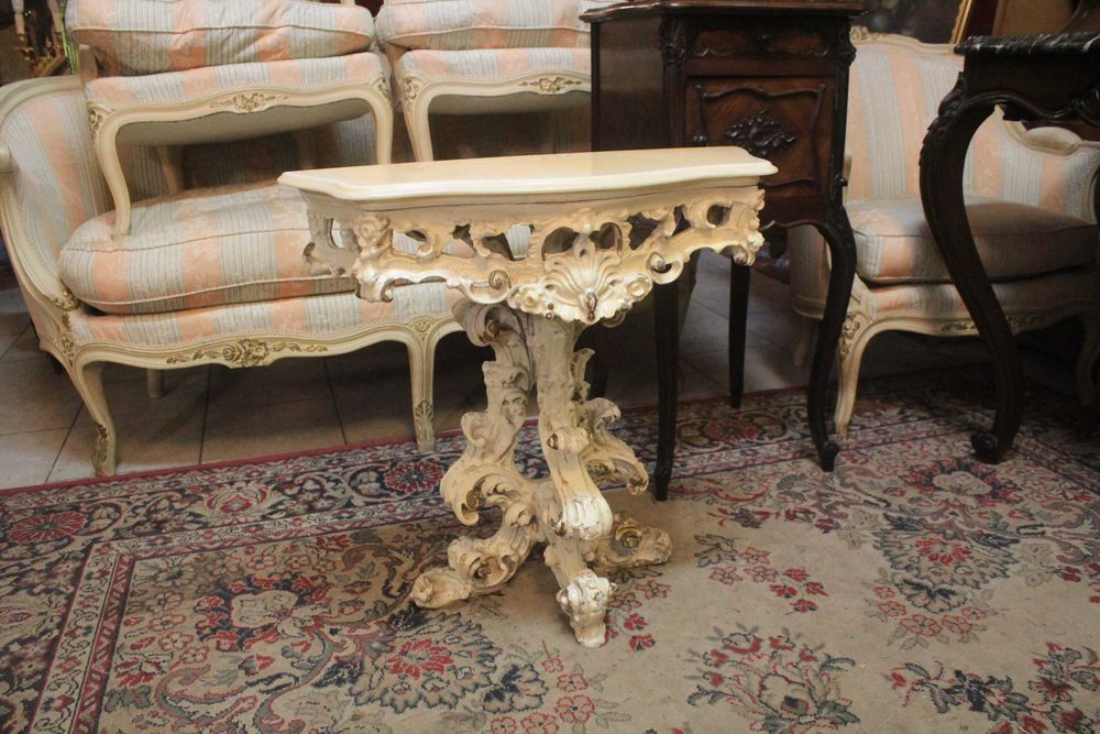 Barokowa konsolka blat onyx - Gryfino