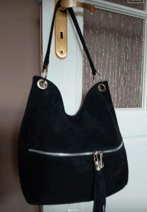 Torebka damska   zamsz Nowa