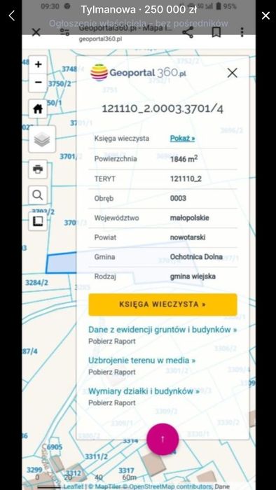 Działka w górach, Tylmanowa, widokowa