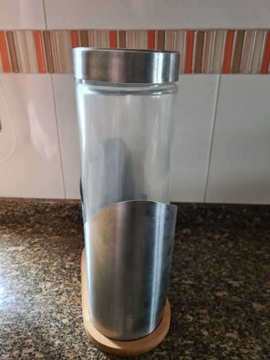 Suporte em madeira 2 frascos envio grátis