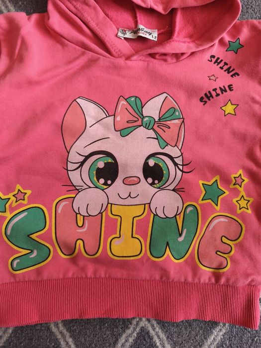Bluza z kapturem dla dziewczynki w rozmiarze 86. Atabay