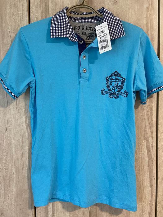 Cipo & baxx M nowa damska niebieska bluzka polo t-shirt