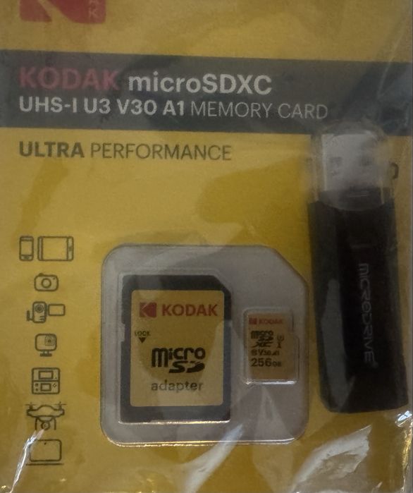 karty pamięci micro SD Kodak 256GB