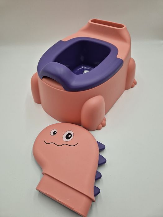 Nocnik różowy fioletowy dinozaur