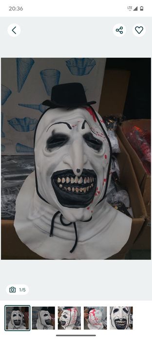 Maska Terrifier dwie sztuki