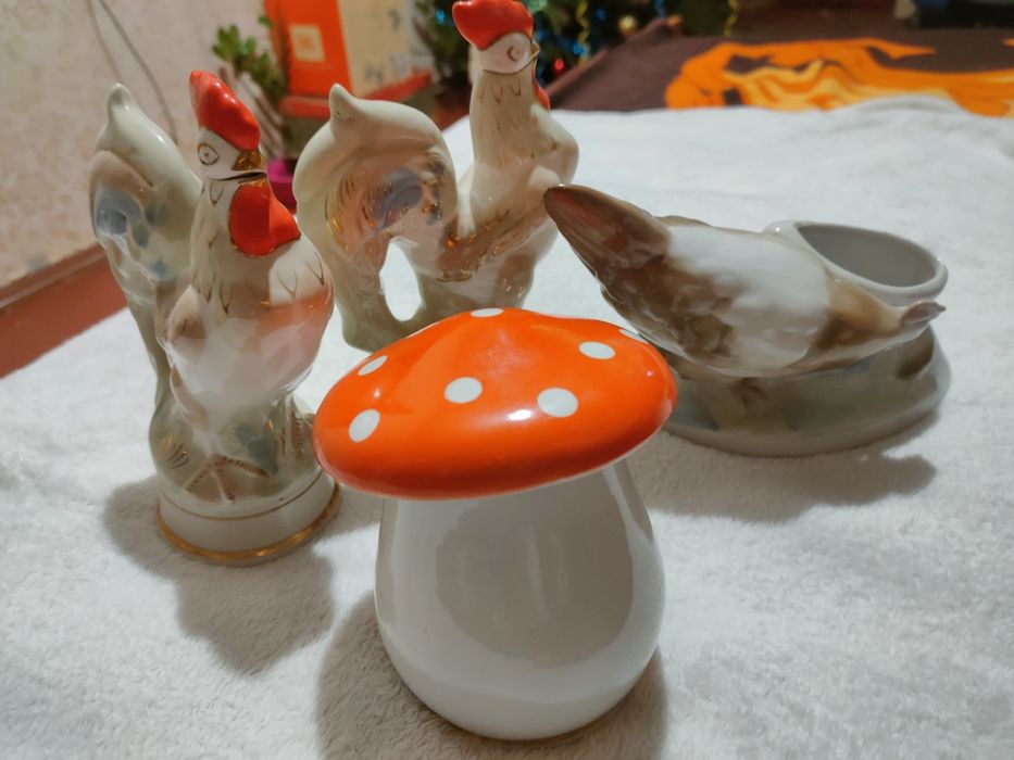 Шкатулка мухомор гриб ссср сахарница коростень