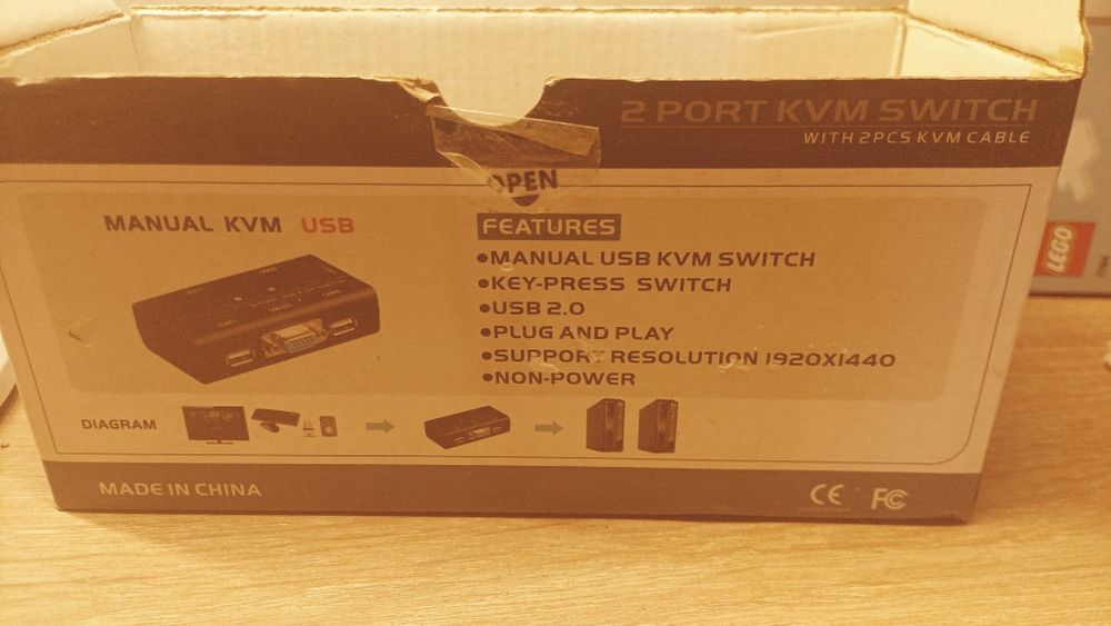 Przełącznik kvm nowy