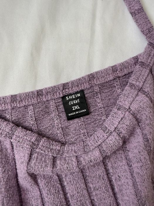 Fioletowy top shein