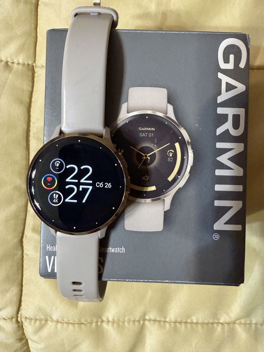 Смарт годинник Garmin Venu 3S. Колір Soft Gold.