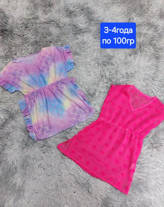 3-4года пакет,вещи,пляжная туника ,юбка,футболка,джинсы пончо