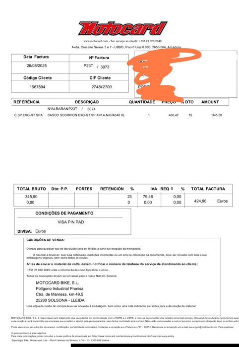 NOVO Capacete Scorpion exo XL com fatura final agosto 25 61/62