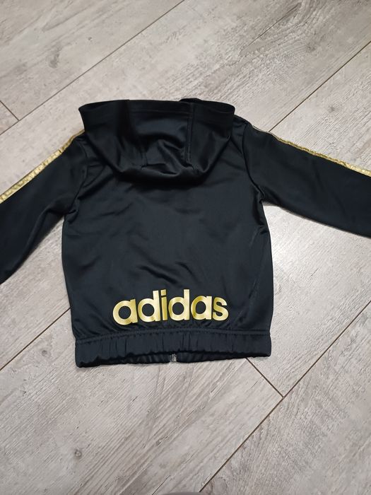 Bluza rozpinana z kapturem dla chłopca dziewczynki 92 adidas