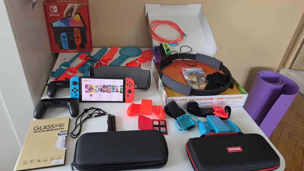 Konsola nintendo switch oled mega zestaw