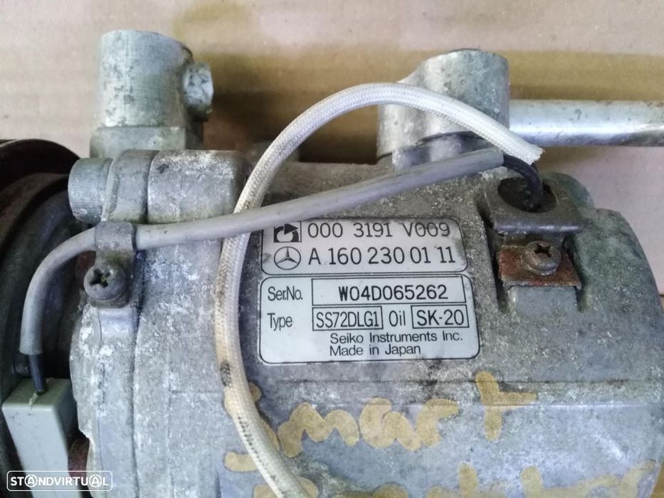 Compressor ar condicionado smart roadster ano 2005