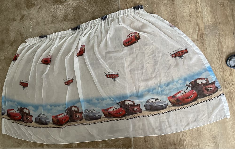Firanka Disney „Cars” z taśmą ściągającą
