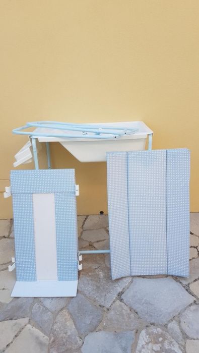 banheira para bebe com fraldário Plastimyr (Como nova)