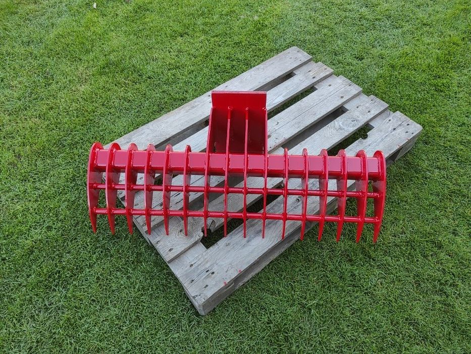 Grabie ażurowe 100cm widły łyżka do gałęzi ziemi trawnika minikoparki