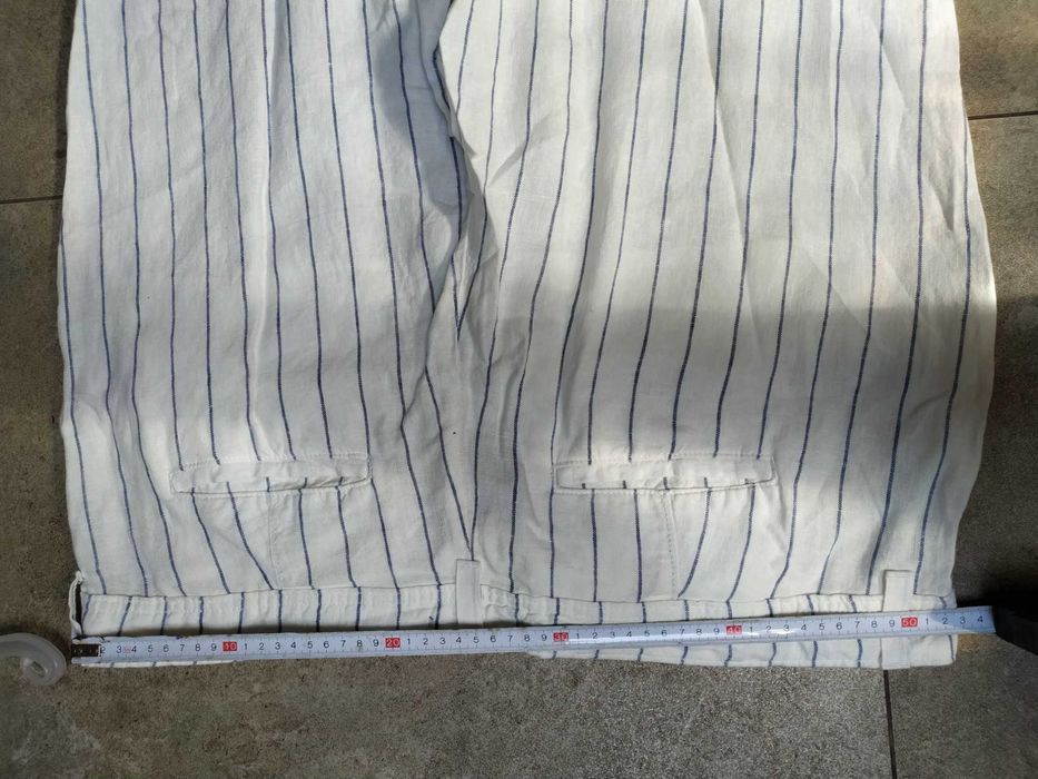 spodnie lniane ,, M & S ' Colection , r. 52 , XXL - NOWE