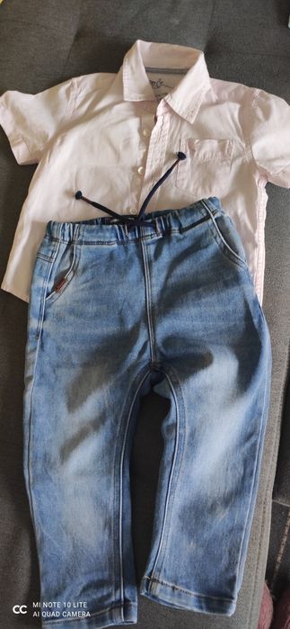 Рубашка zara і джинси next