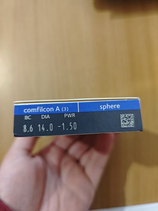 3 Lentes de contacto mensais (1,5)