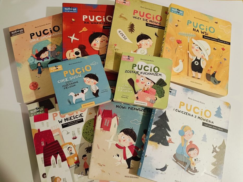 Zestaw 9 szt książek pucio