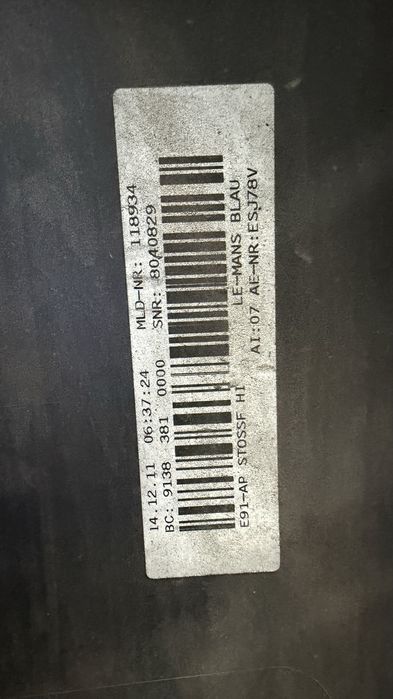 Para choques Pack M E91 LCI BMW