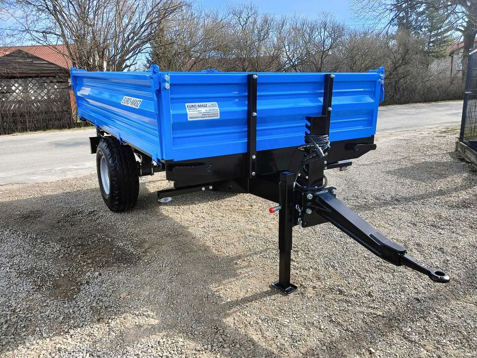 Przyczepa rolnicza 3t /nadstawki/hamulce/WYWROTKA jednoosiowa OD RĘKI
