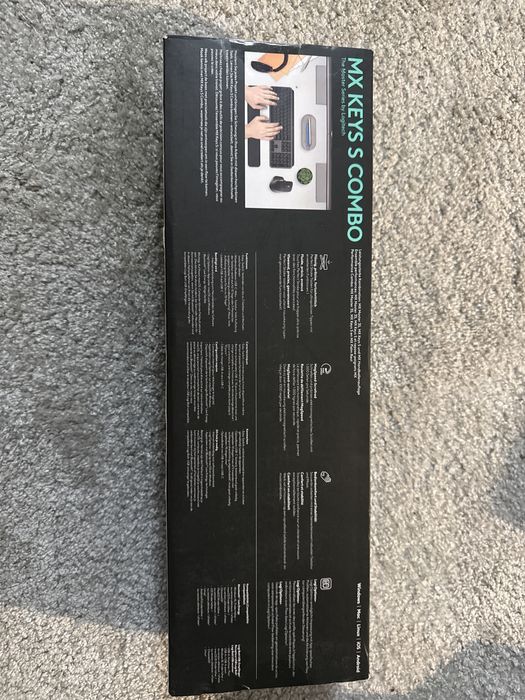 Logitech MX Keys S plus palmrest + MX Master 3S Combo Graphite