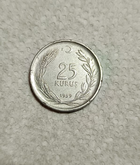Moeda de Turquia 1959