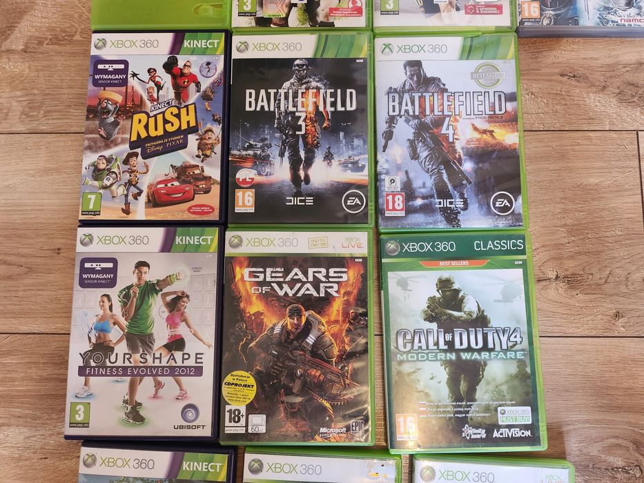 Konsola XBOX 360+2 kontlorery+kinekt+16 GIER