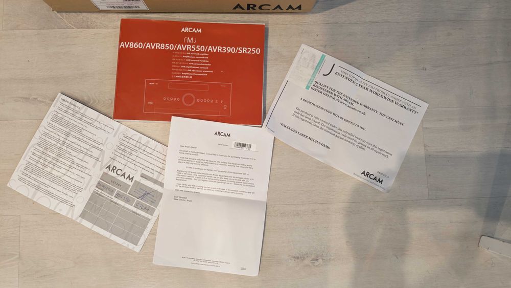 Arcam AVR550 – Audiofilski Amplituner Kina Domowego Pełen Komplet Dirac Live