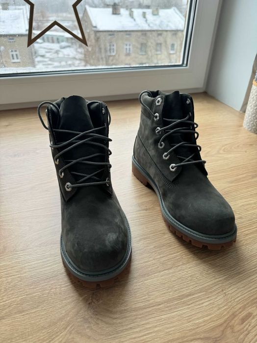 Timberland Premium 6 In Waterproof Boot Black Nubuck r 39  – Dwa Lewe