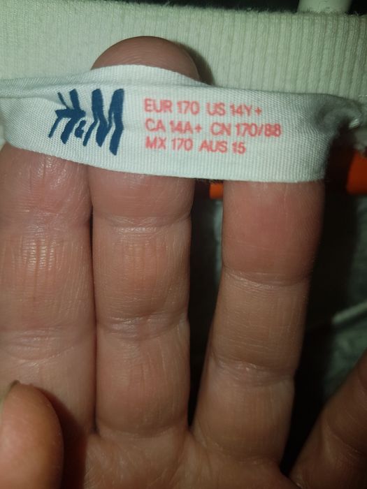 H&M Futerko bomberka białe 170  14 lat